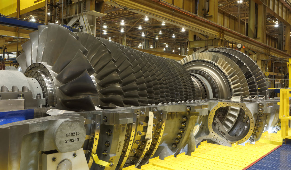 Photo of a gas turbine