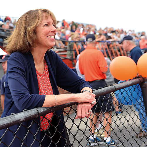 JMR at a football game