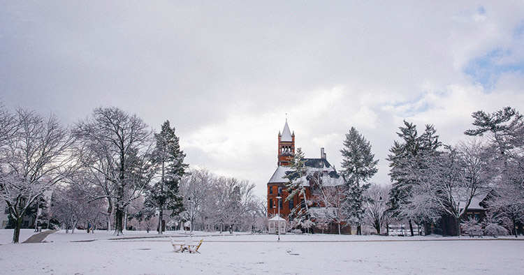 Winter on campus