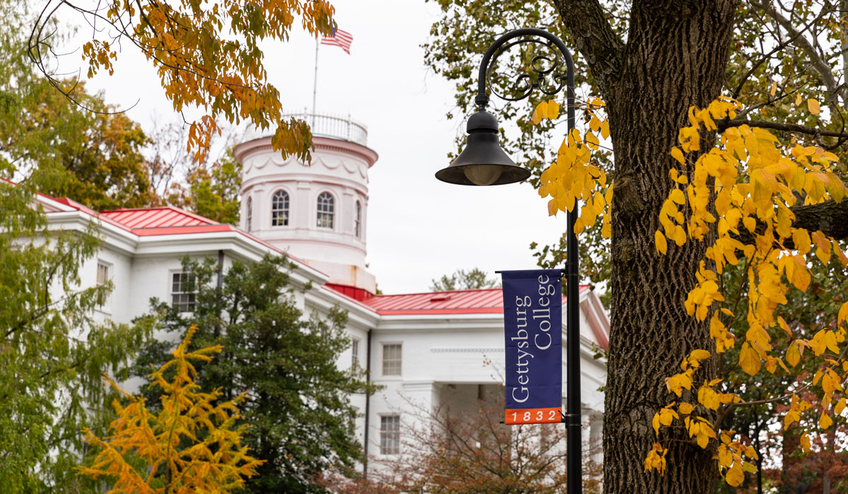 Penn Hall in the fall