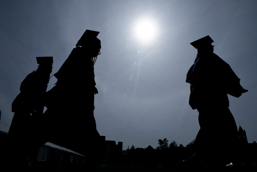 Gettysburg College Class of 2021 graduates at Commencement