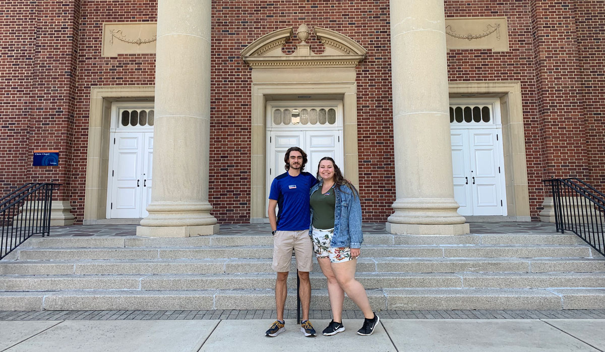 Summer Burton ’23 and Matt Weller ’23