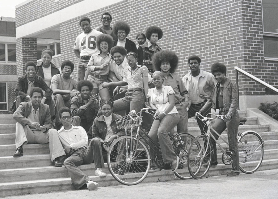 Black Student Union members in 1974