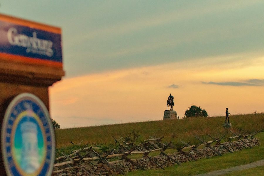 The Gettysburg battlefield