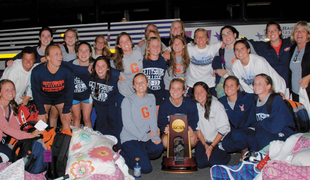 Image of Gettysburg College's women's lacrosse team 