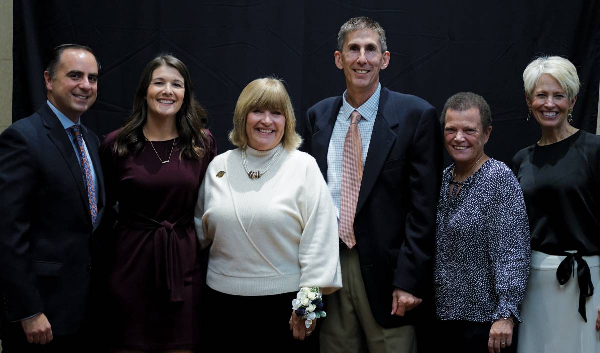 Gettysburg staff at the IWLCA Hall of Fame ceremony