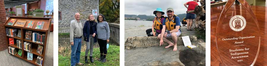 Photos of the land acknowledgement statement interactive timeline - view the timeline below