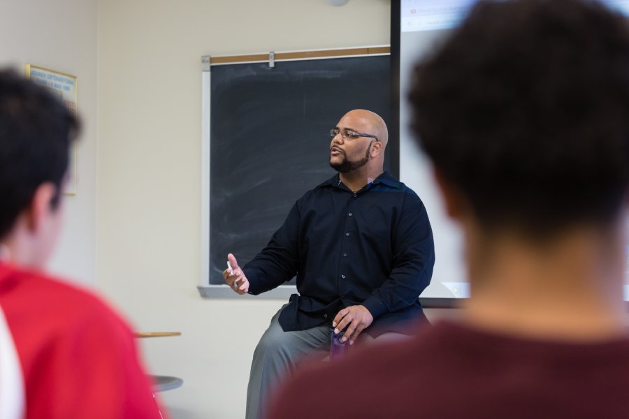 Professor giving a lecture