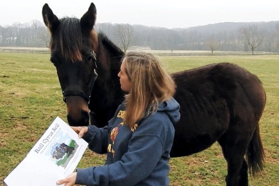 A lady with a horse