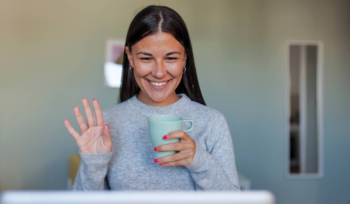 Stock image of a woman on her laptop