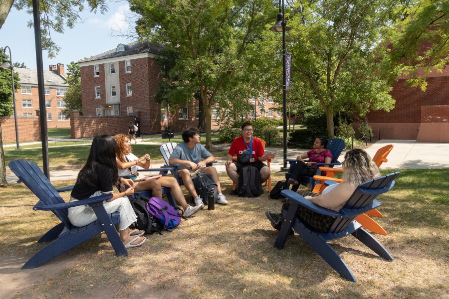 Students hanging out