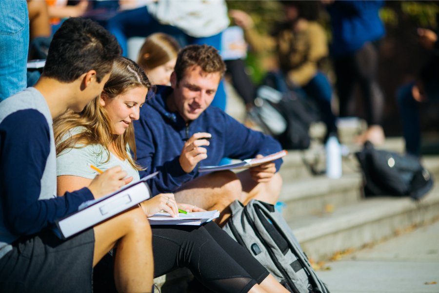 Students discussing