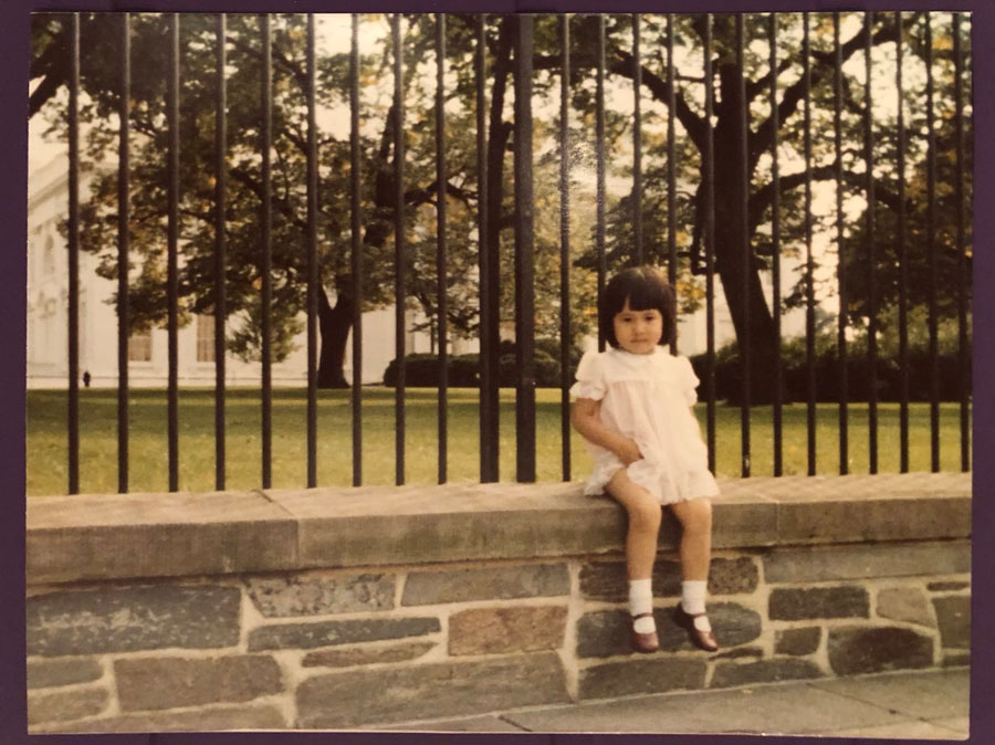 Young murphy pictured in front of the White House