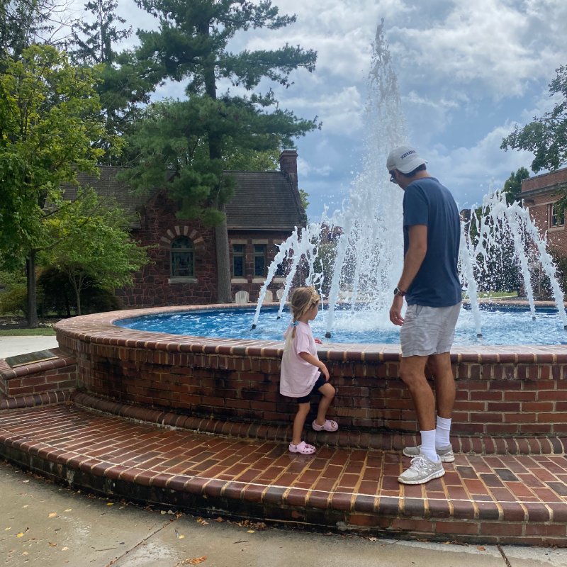 Zach Conway and daughter Cora