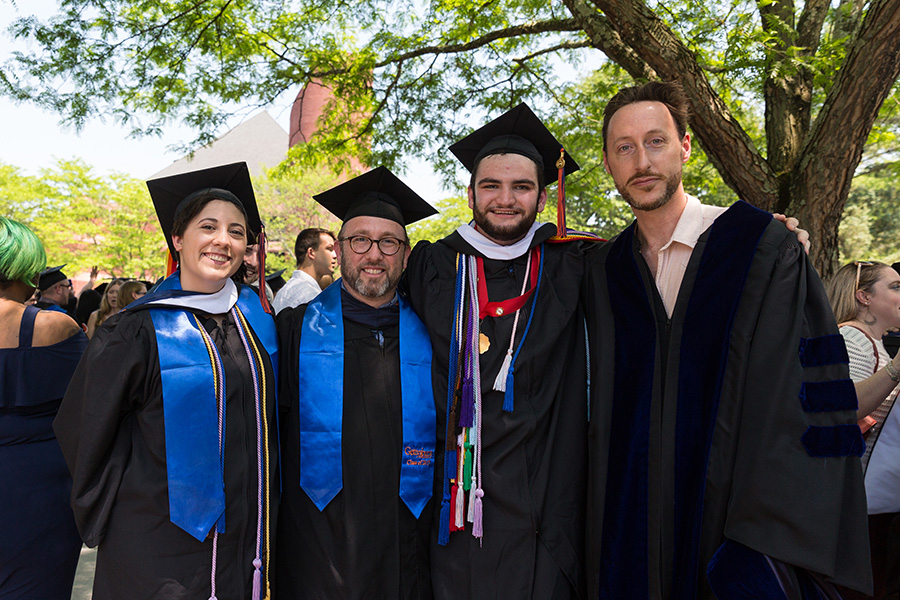 Prof. Chris Kauffman and graduates