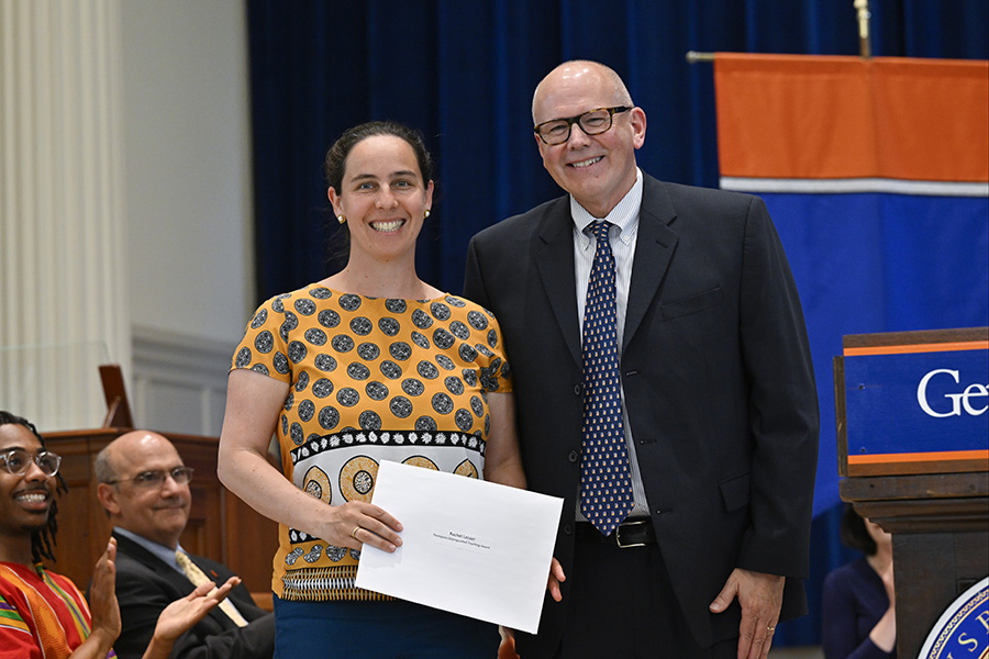 Classics Prof. Rachel Lesser receives teaching awards