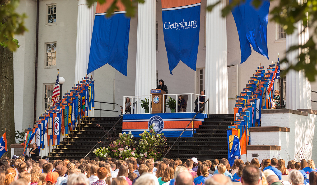 First-year students at opening convocation