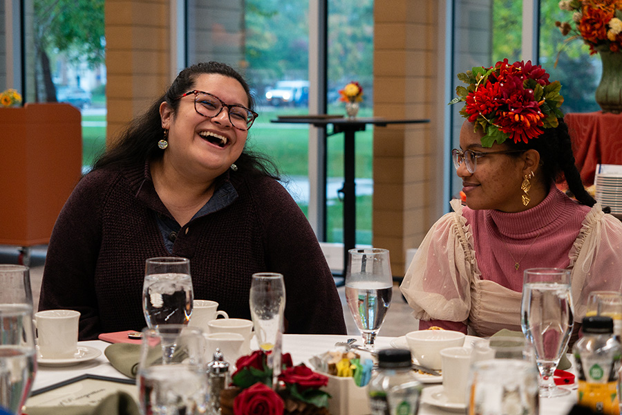 Students and alumni gathered for brunch