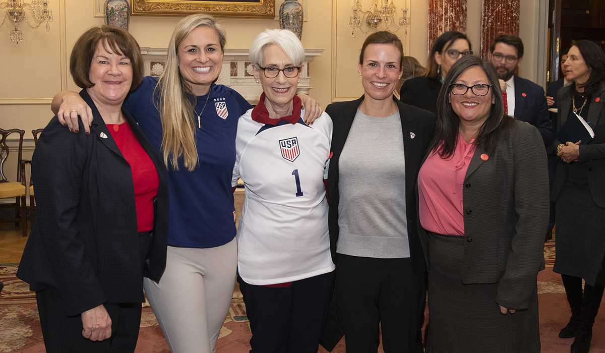 Deputy Secretary of State Wendy Sherman hosted the State Department’s 2022 FIFA World Cup Reception