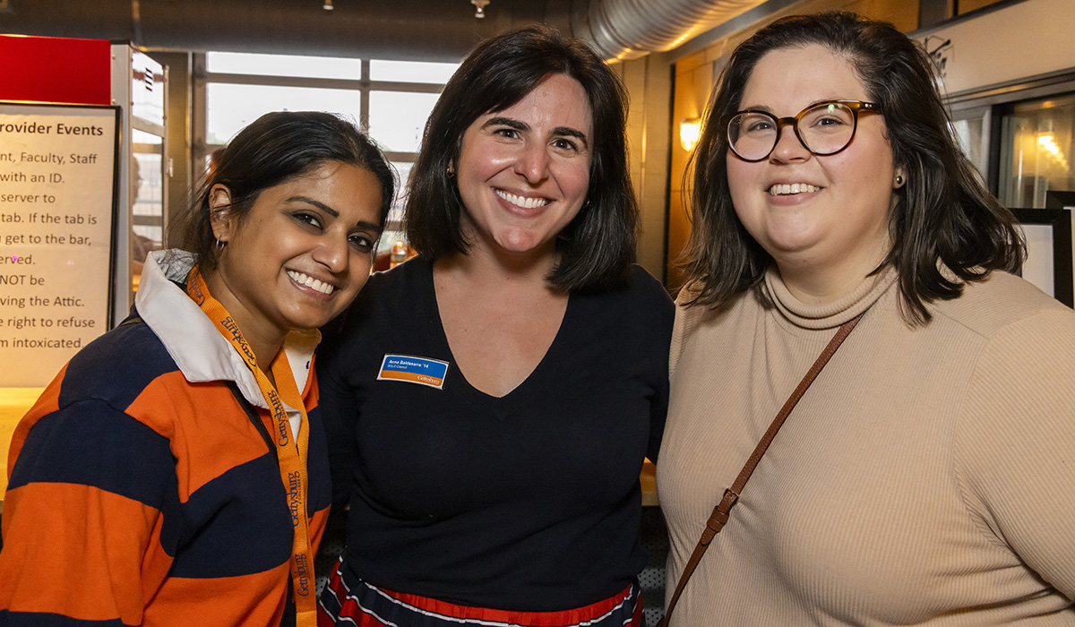 Anna Baldasarre ’14 with Kavya Kumar ’13 and Olivia Ruth ’13