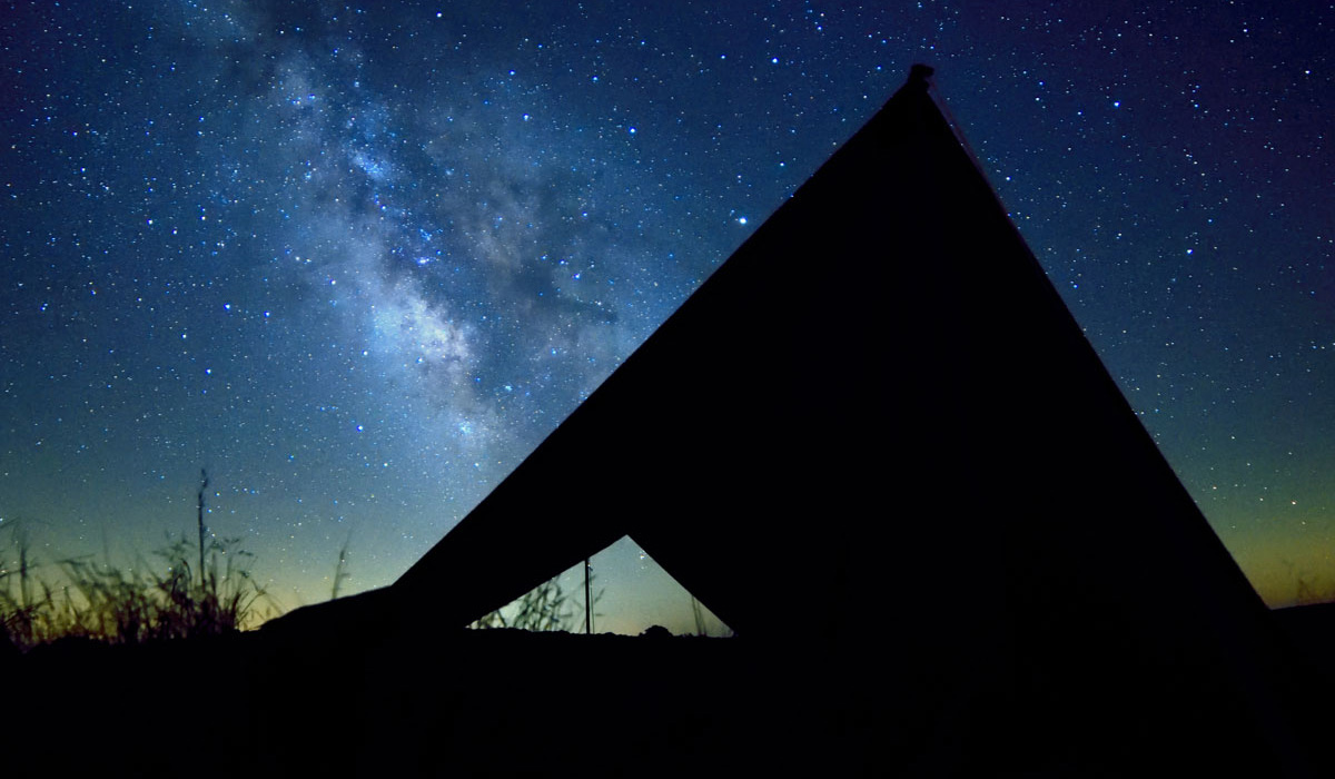 Night sky photo by Physics Prof. Ian Clarke