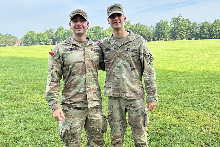 Jack Comegno ’24 at ROTC Cadet summer training 