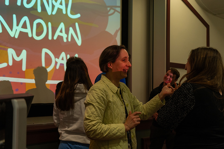 Prof. Ramond Jurney engaging with students at a recent AFF event