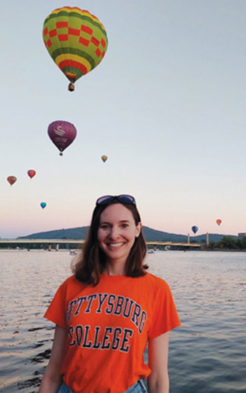 Photograph of Liz Williams at the annual Canberra Balloon Spectacular