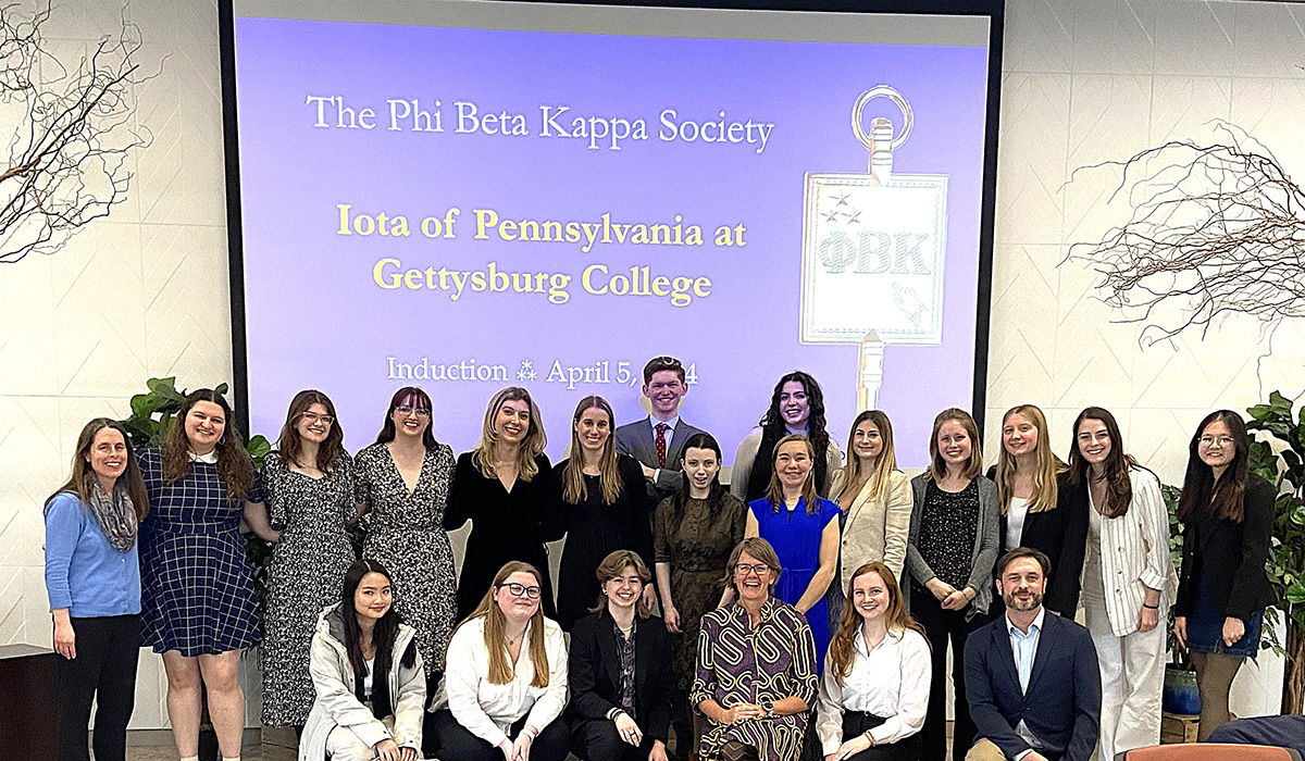 Gettysburg College’s Iota of Pennsylvania Chapter of Phi Beta Kappa