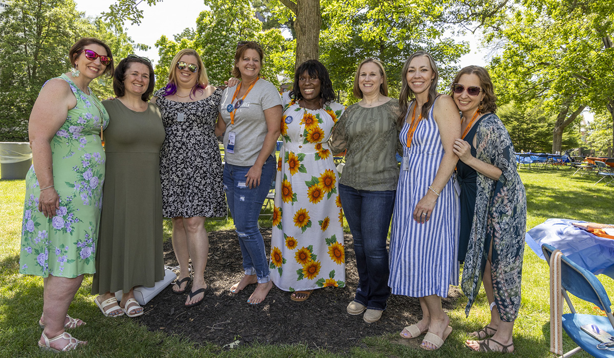 Almni at the reunion weekend