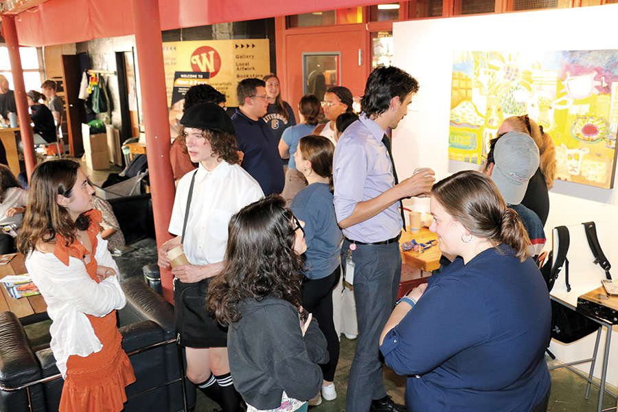 Students discuss dialogues across difference at Democracy Week 2024 event.