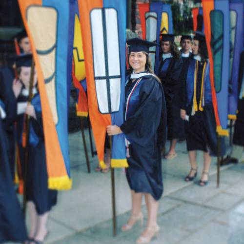 Ashley Domm ’07 at commencement