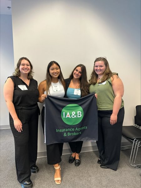 Ava Burchell ’25 with her colleagues