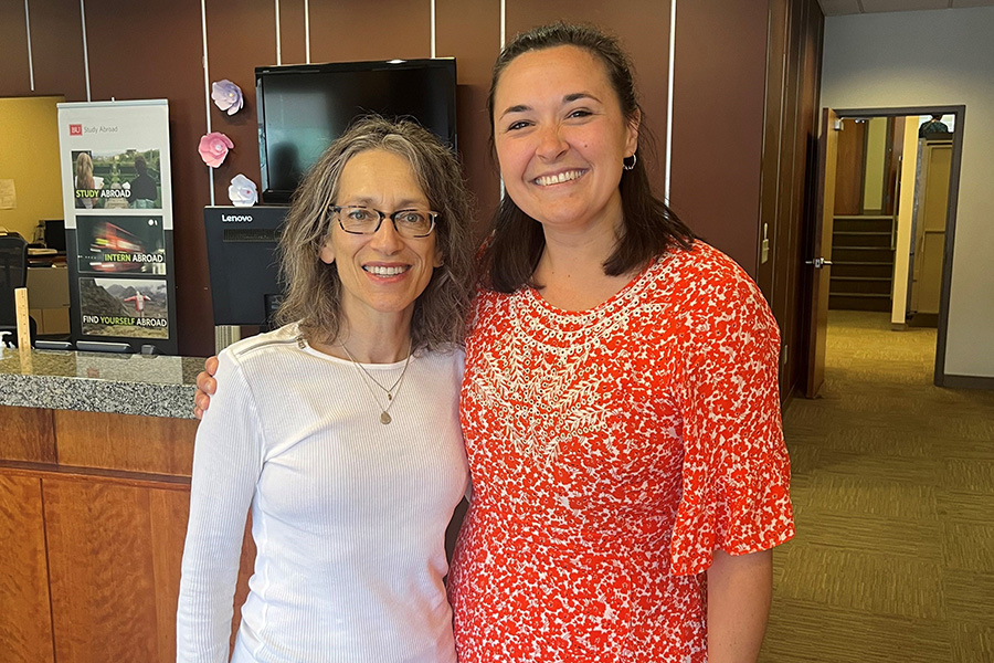 Stacy Godnick ’84 and Julianne Cabour ’12 stay connected years after a BU internship.