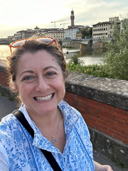 Sarah Rafferty Garcia ’02, M’25 in Florence, Italyl