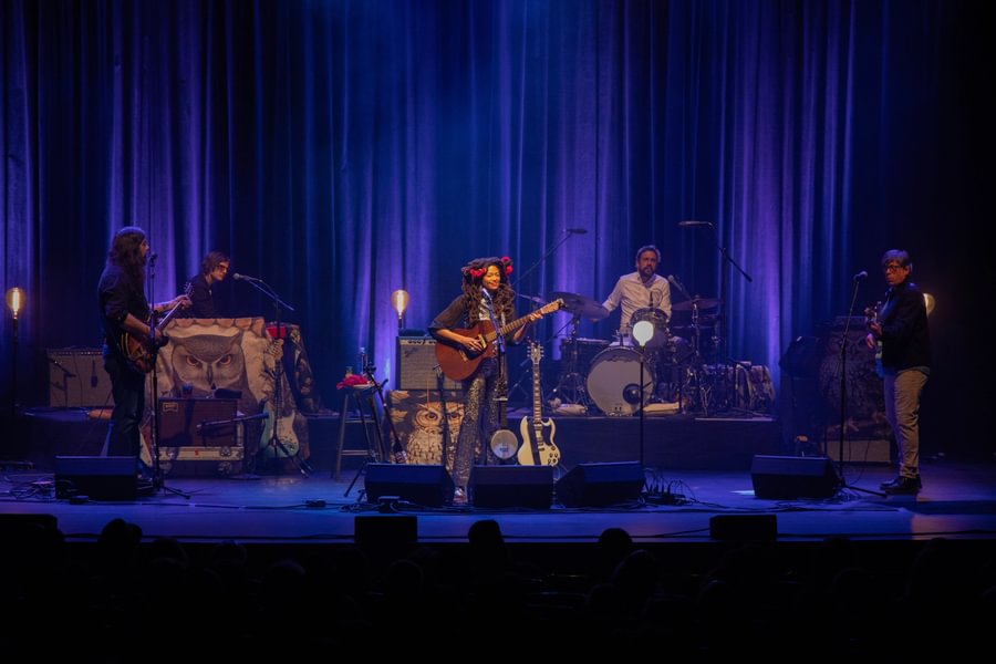 Valerie June and her band perform at the Majestic Theater.
