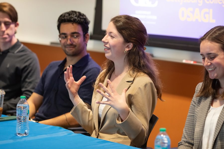 Natalie Frisch ’27 will attend the Alpha Pi Omega National Conference in Philadelphia on Dec. 27-20, 2025.