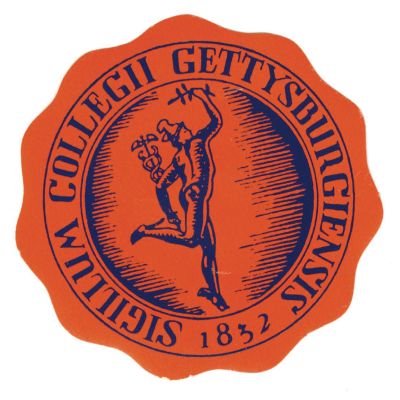 Orange Gettysburg seal sticker