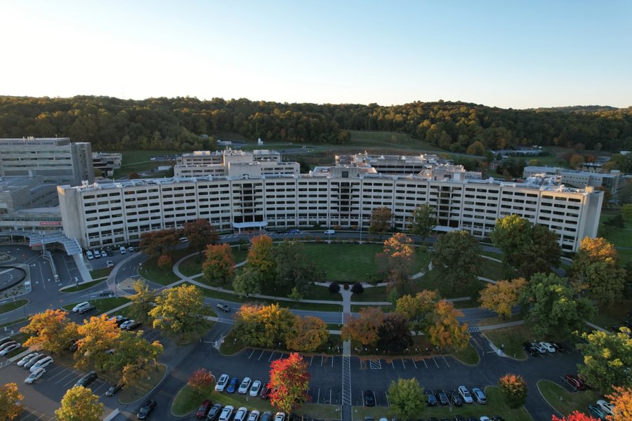 Aerial view of Penn State University