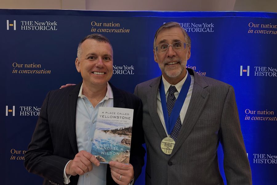 Prof. Randall Wilson was presented with the 2025 Barbara and David Zalaznick Book Prize in American History