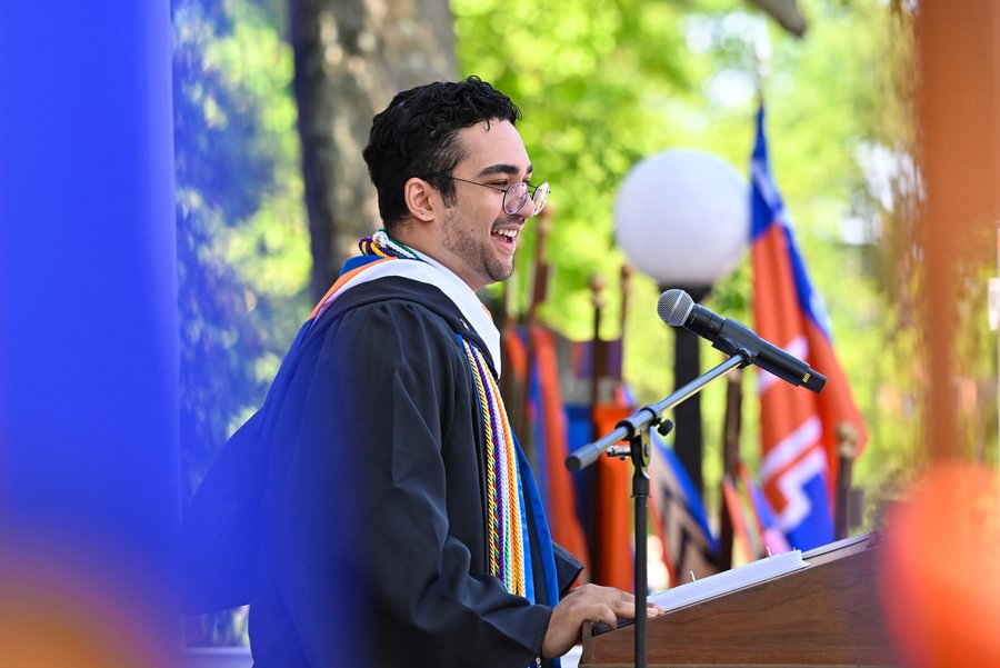 Student speaker Ratul Pradhan ’25 reflects on meaningful intersections at Gettysburg.