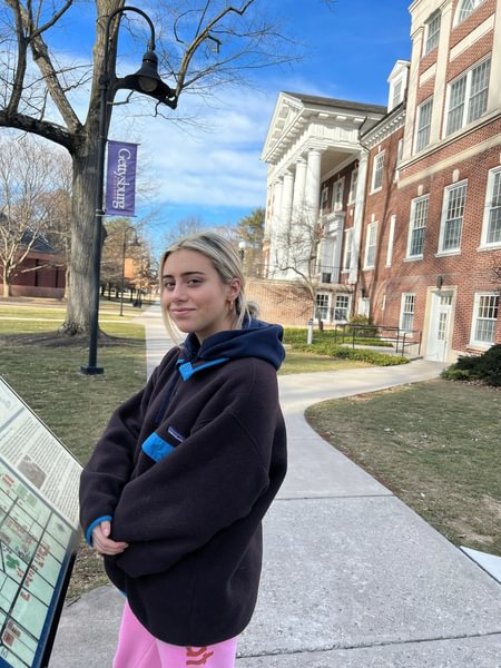 Sadie Mauro visited Gettysburg’s campus in February 2023.
