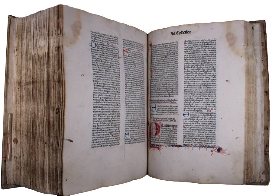 An image of the Oldest Book: Biblia Sacra (1475)