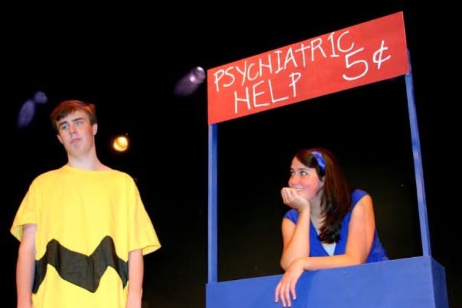 Kate Anderson &rsquo;09 (right) performs in &ldquo;You&rsquo;re a Good Man Charlie Brown&rdquo; as a student at Gettysburg College.