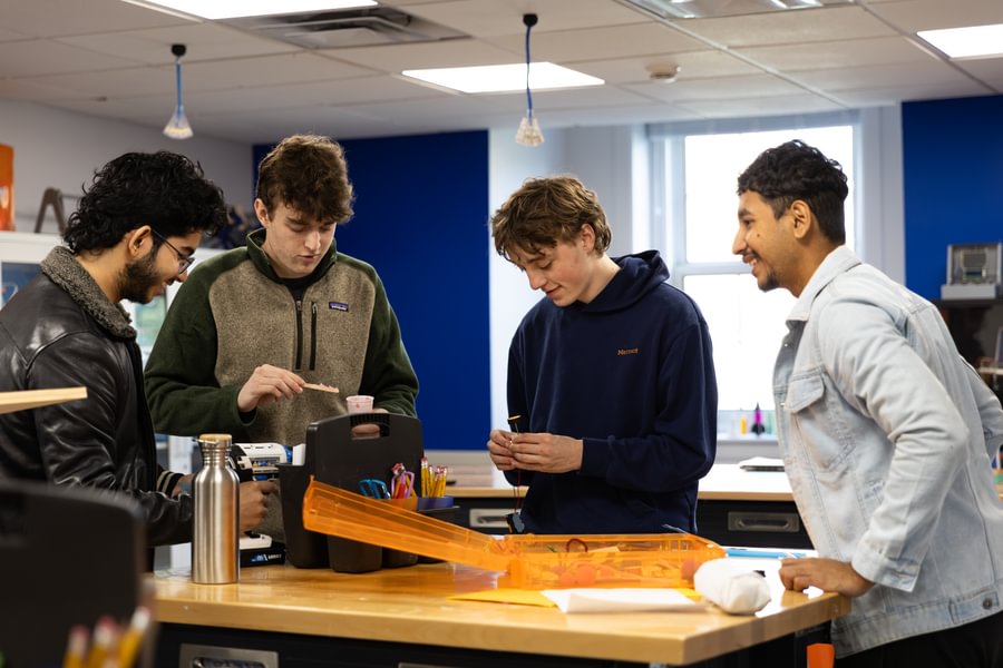 Gettysburg students take on a design thinking challenge at the Rogers Center for Creativity and Innovation. 