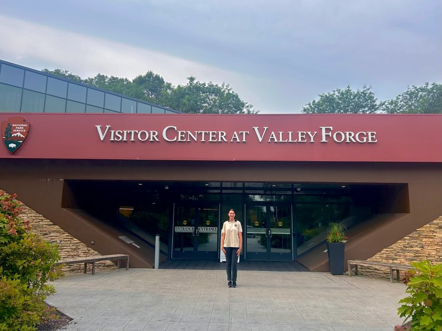 .Ella Koup &rsquo;27 at Valley Forge National Historical Park. 