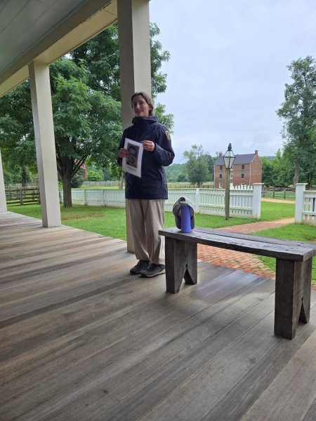 Julia Ciccone ’28 addressing visitors