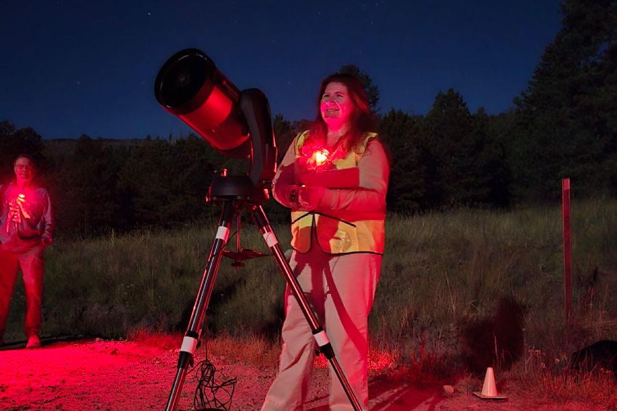 Sophia Marrone &rsquo;25 presents an extended stargazing program at the Valles Caldera National Preserve.