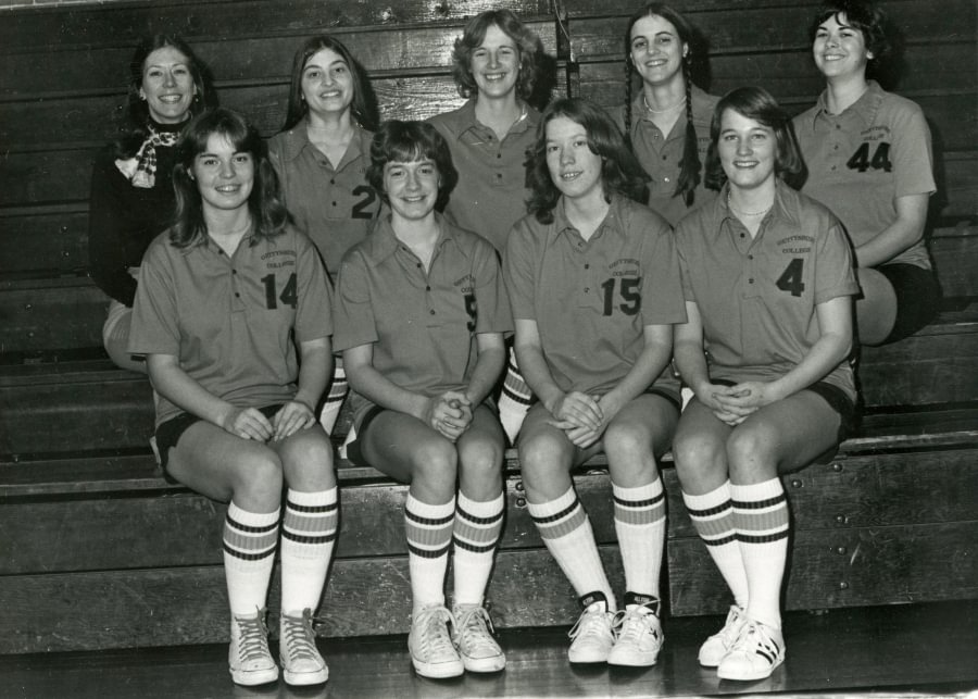 Jenny Stone ’76 with team
