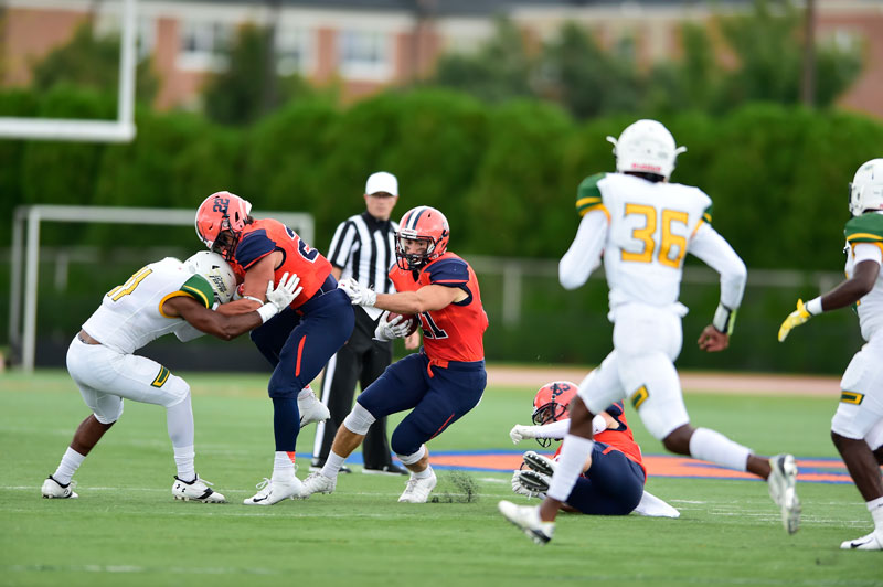 Charles Hagen playing football